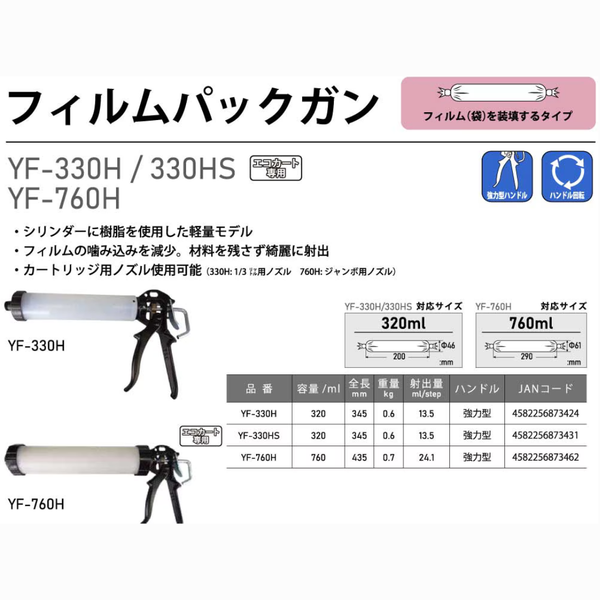 らくらくフィルムパックガン(YF-330H / 320ml)